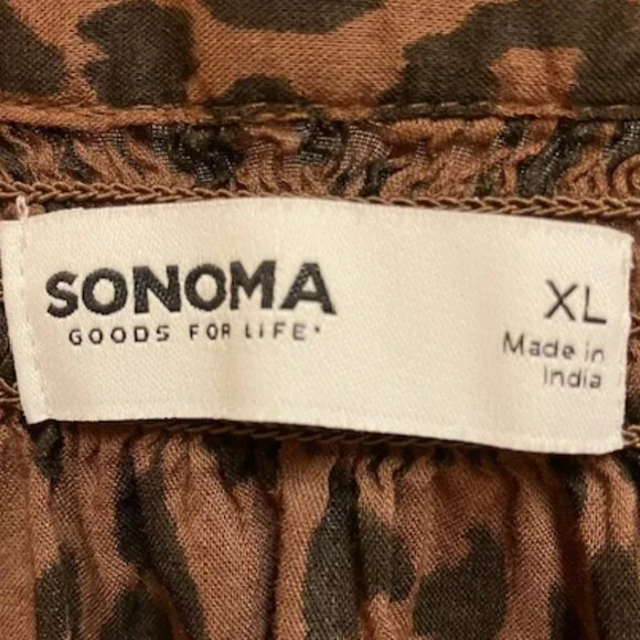 Sonoma animal print top XL - Picture 4 of 4